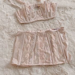Savage fenty cage bra and skirt